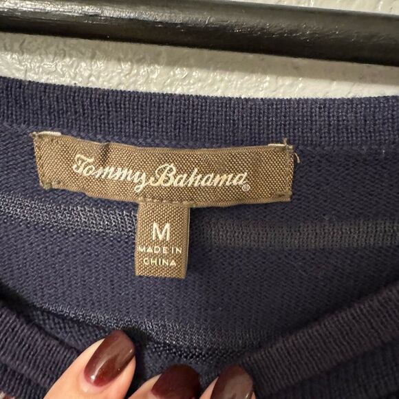 Tommy Bahama Navy Blue Sweater Dress - Picture 3 of 5